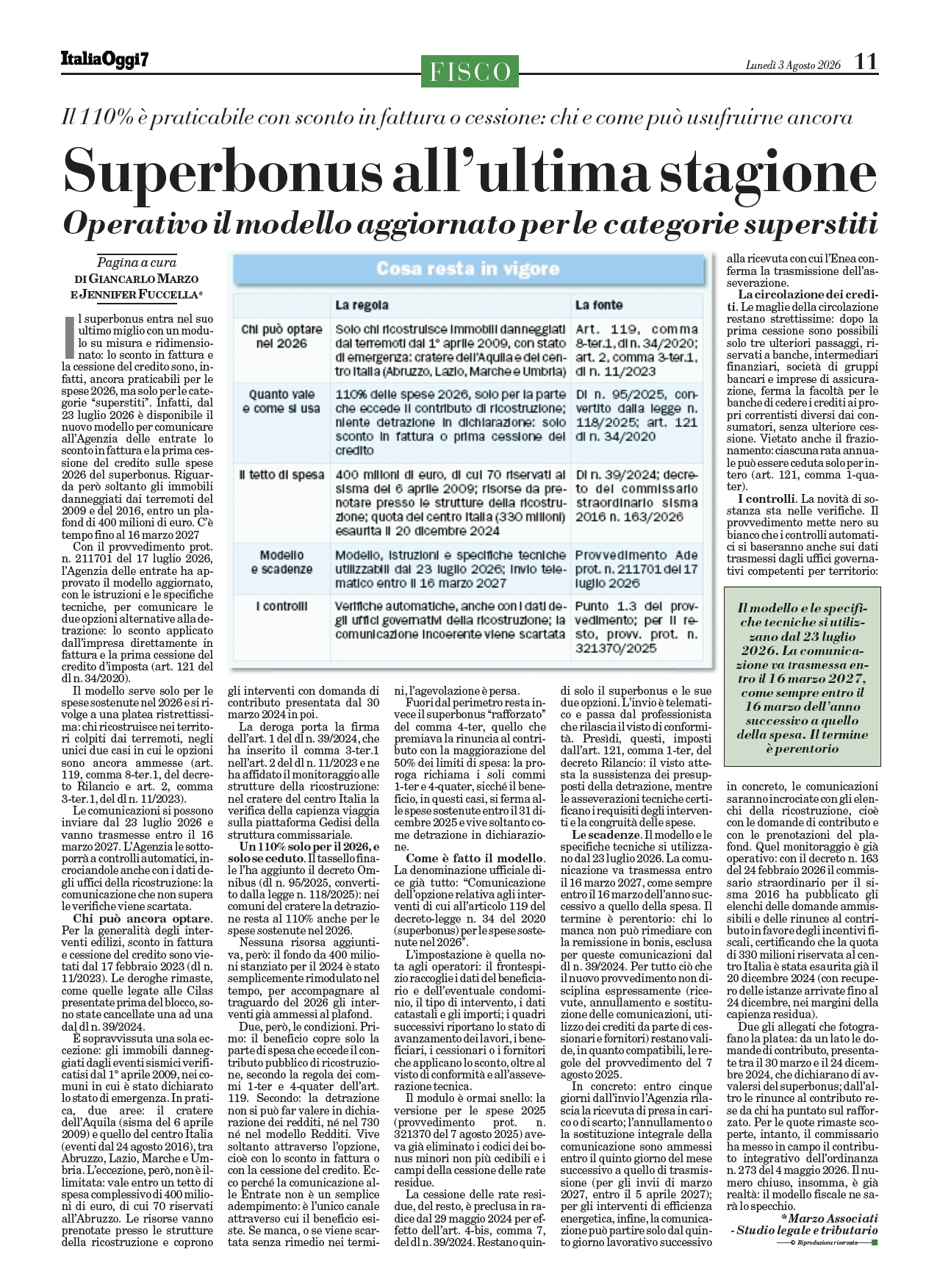 Superbonus all'ultima stagione: operativo il modello aggiornato per le categorie superstiti
